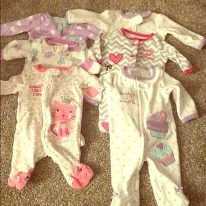 Six Koala Baby Pajamas: Newborn